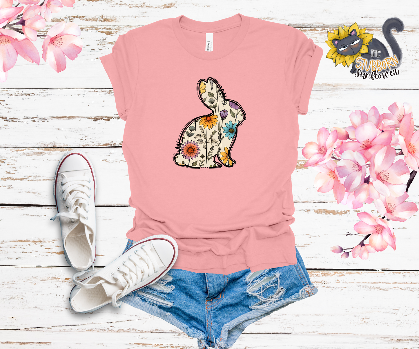 Floral Bunny T-Shirt