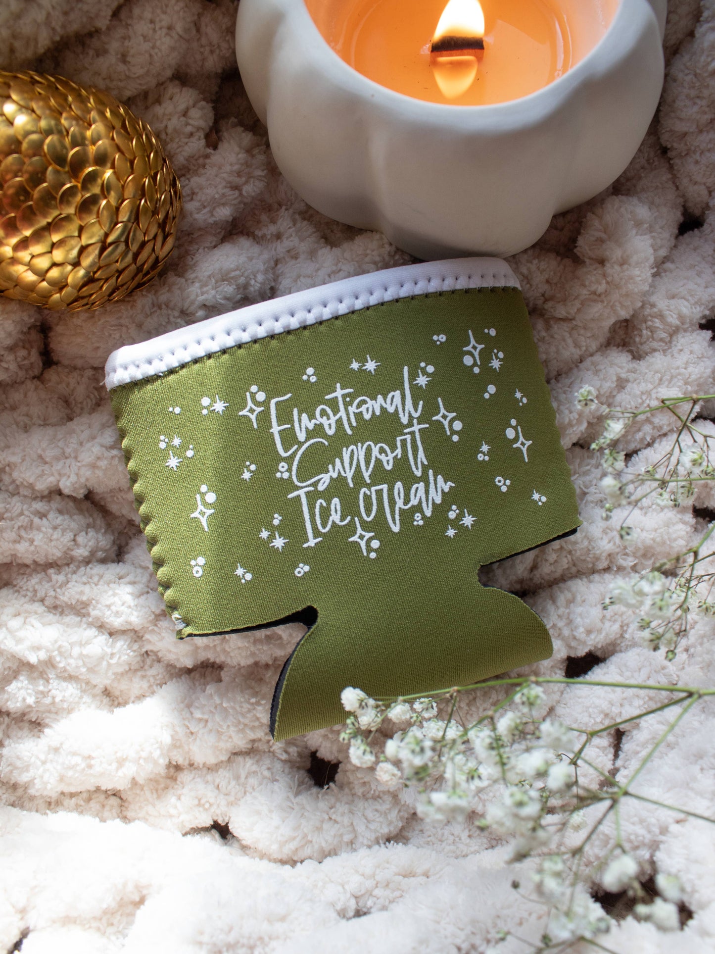 Ice Cream Pint Sleeve | Emotional Support Ice Cream | Green