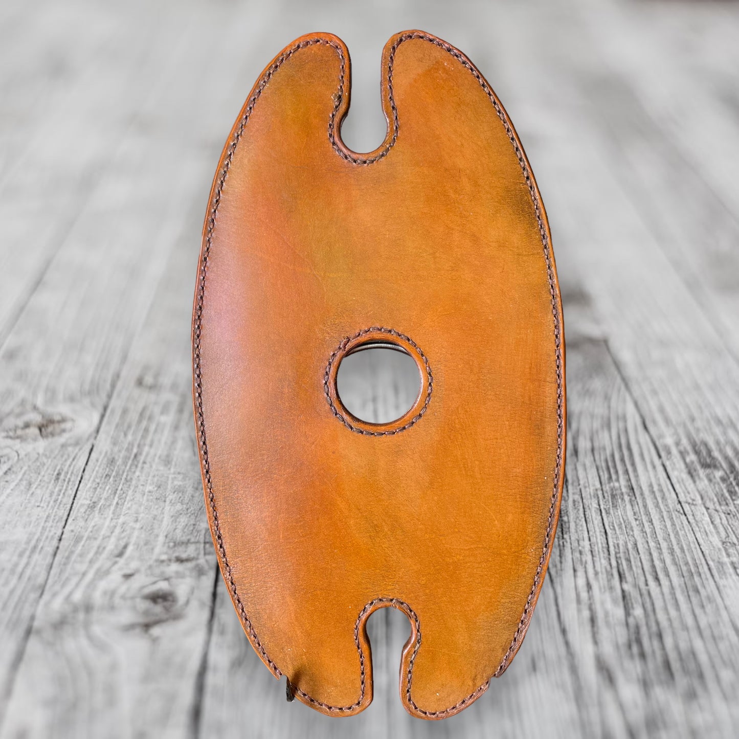 Leather wine caddy