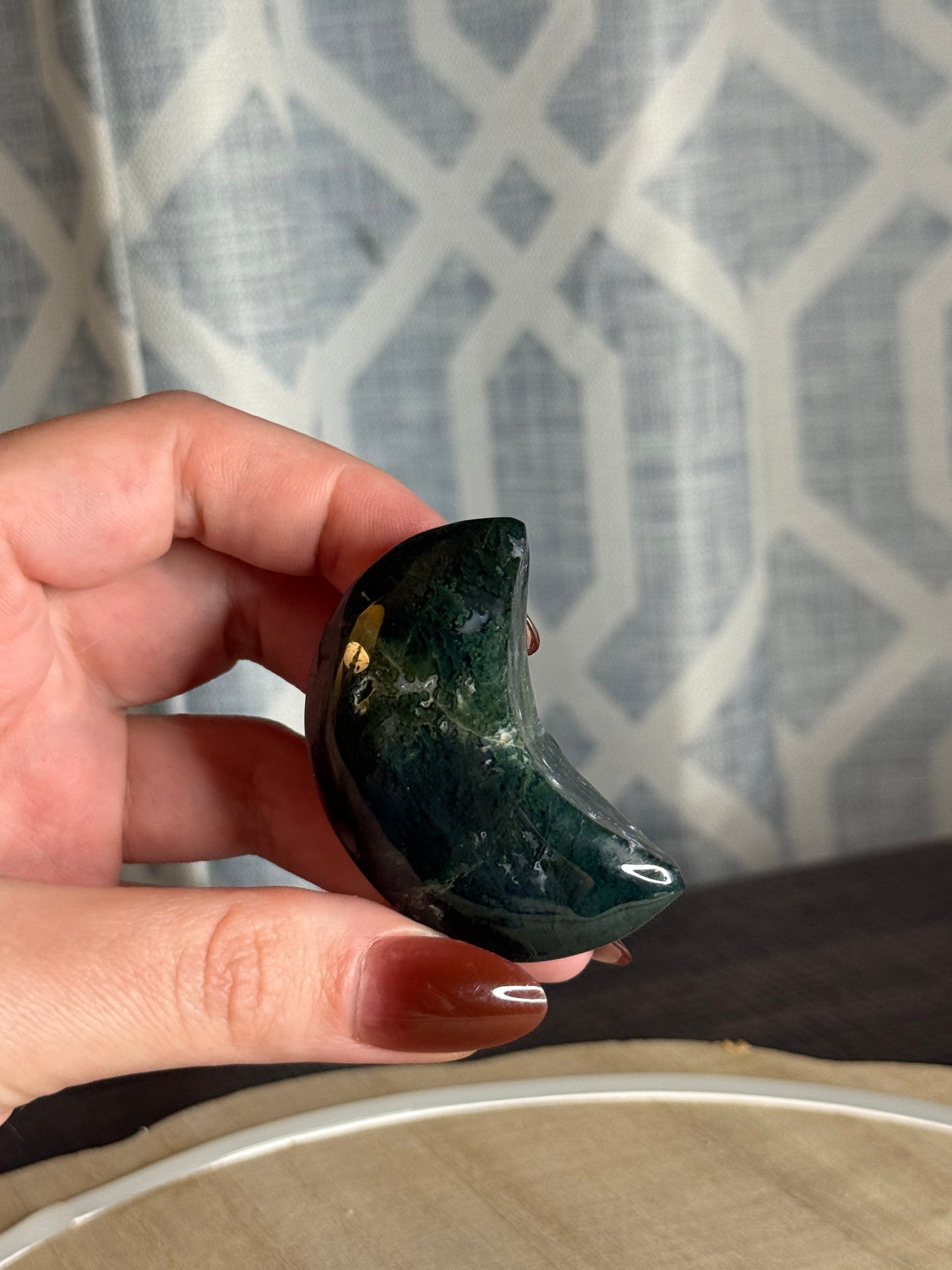 Moss Agate Moon
