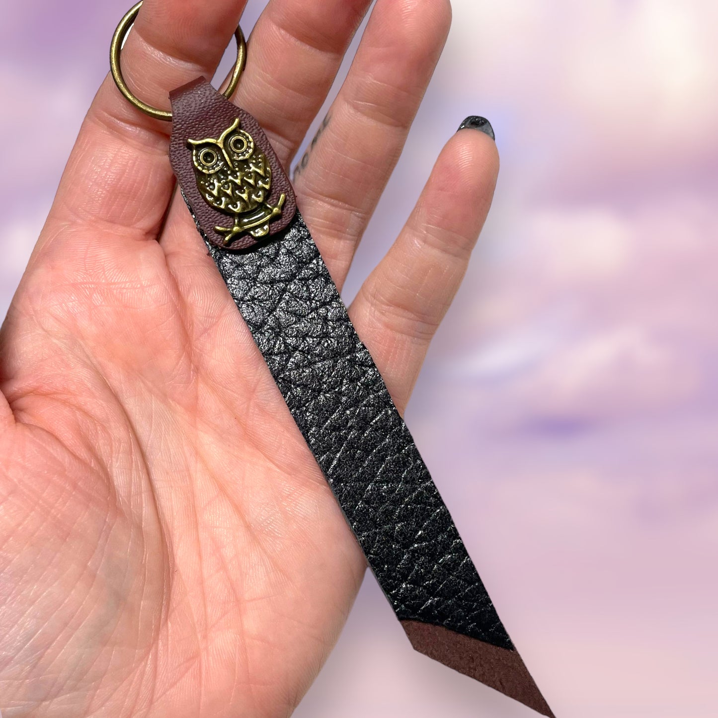 Brown Leather Strap — owl