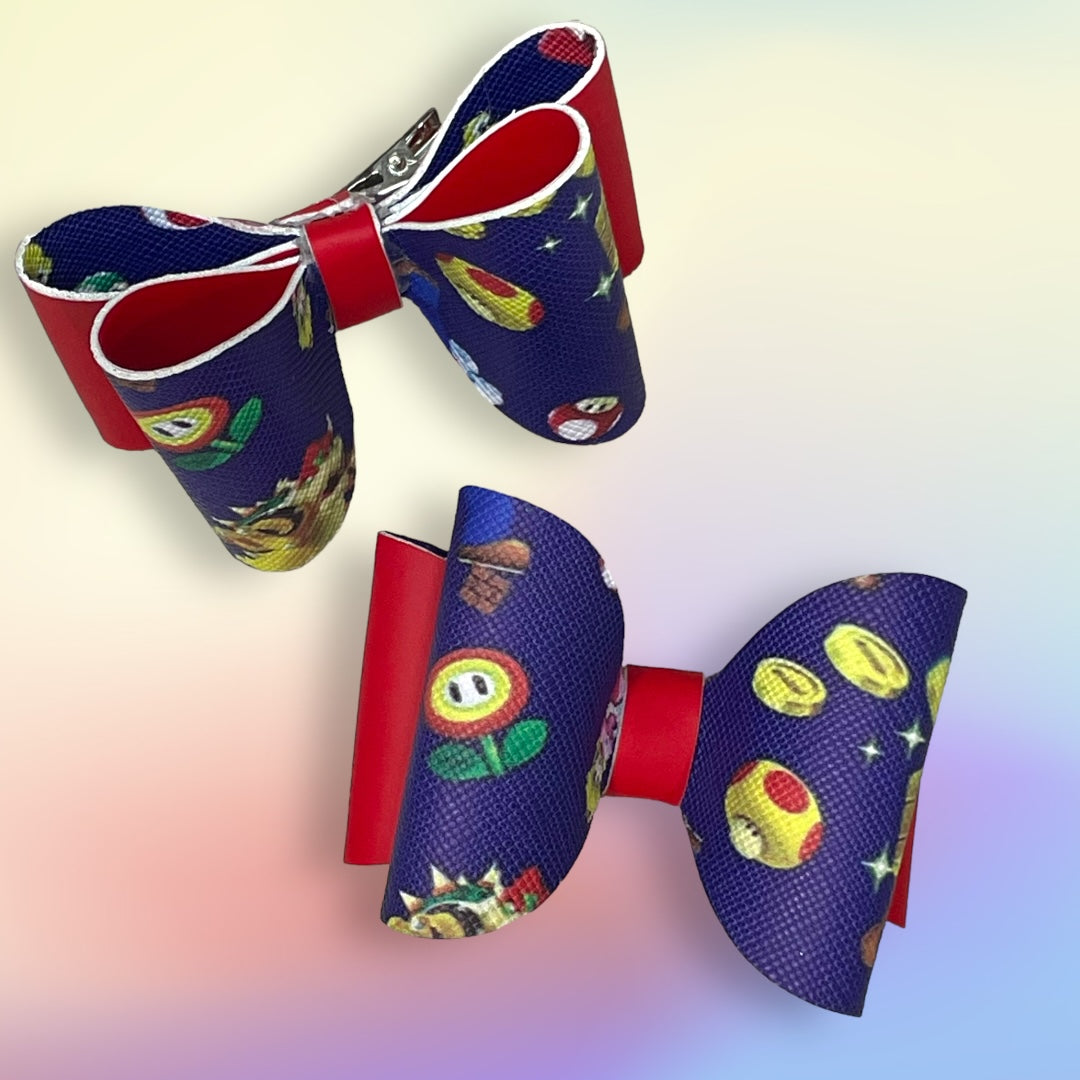 Video Game Character Hair Bow Set