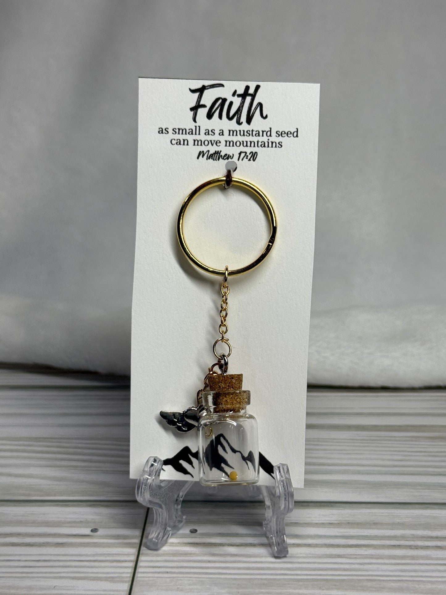 Mustard Seed Keychain