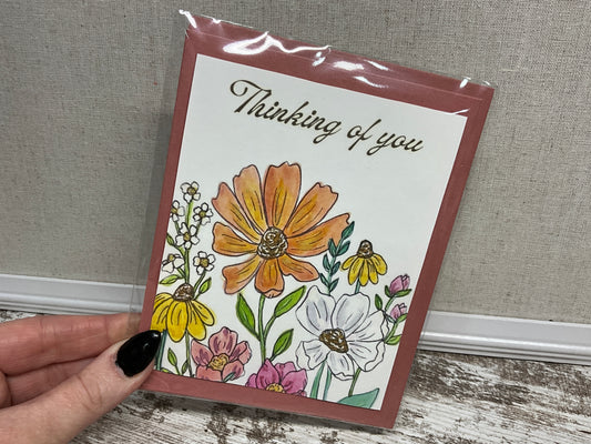 Handcrafted Greeting Cards - Thinking of You