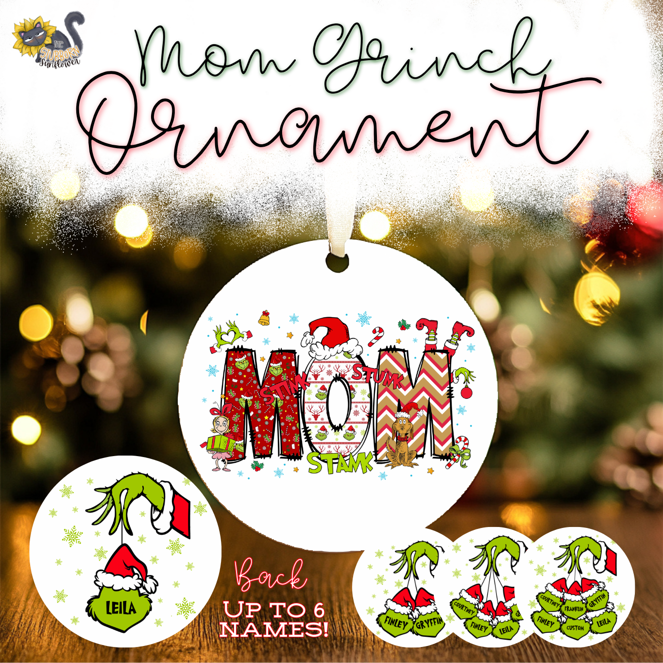 Custom Mom Ornament - Multiple Styles