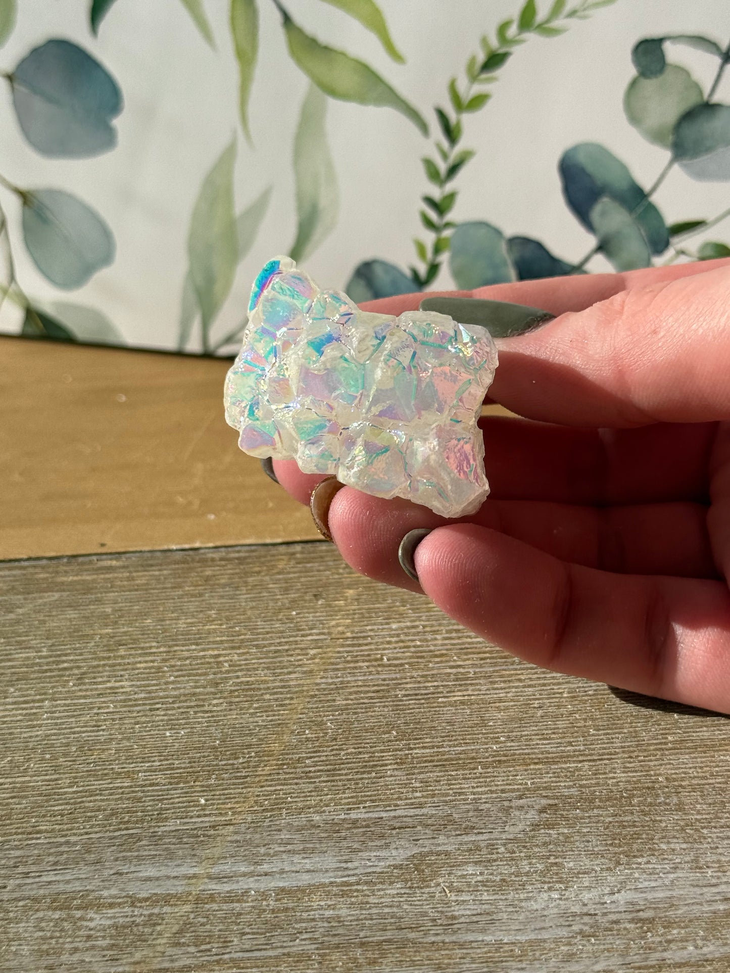 Angel Aura Quartz Clusters