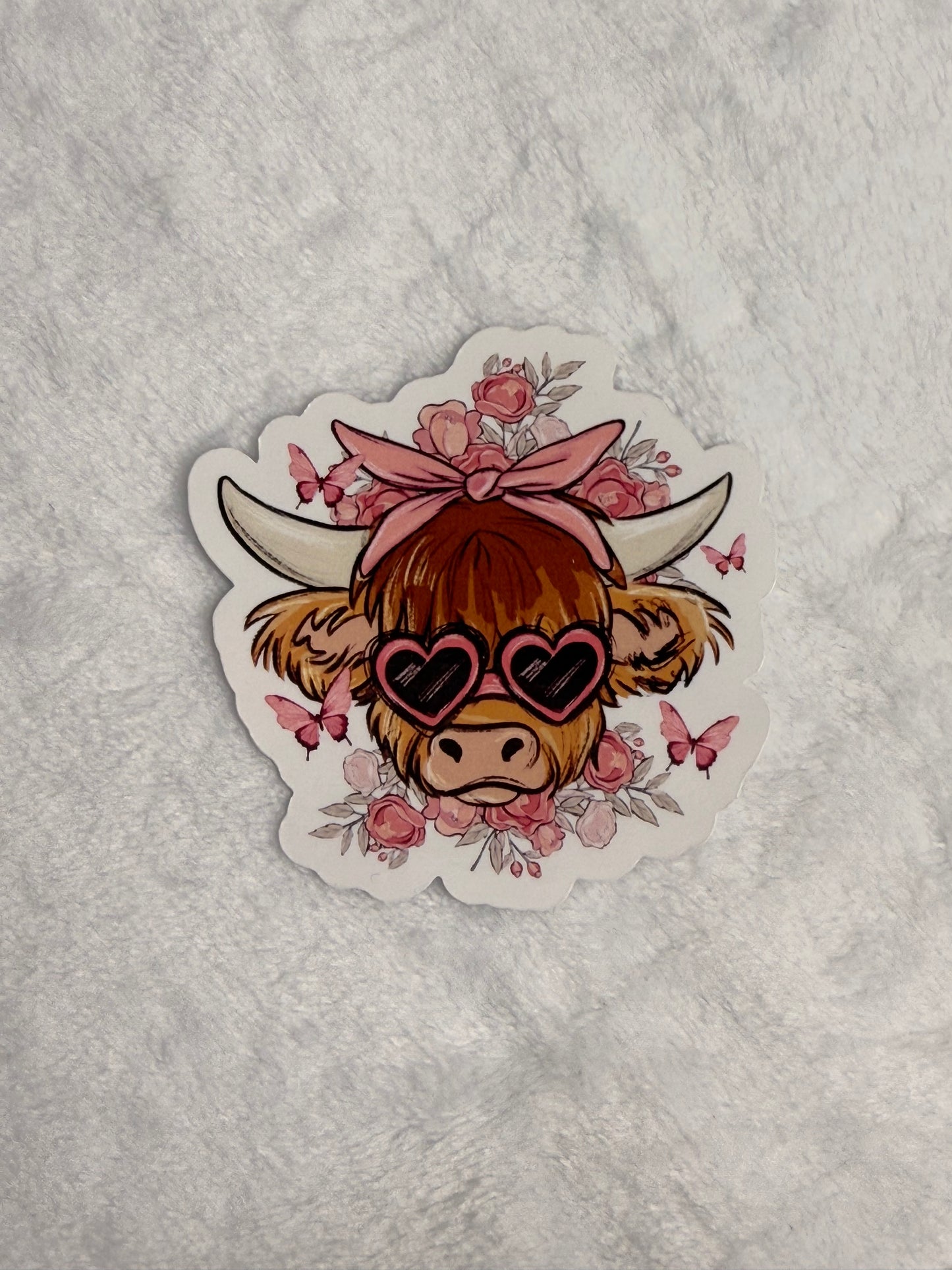 Valentine Highland Sticker
