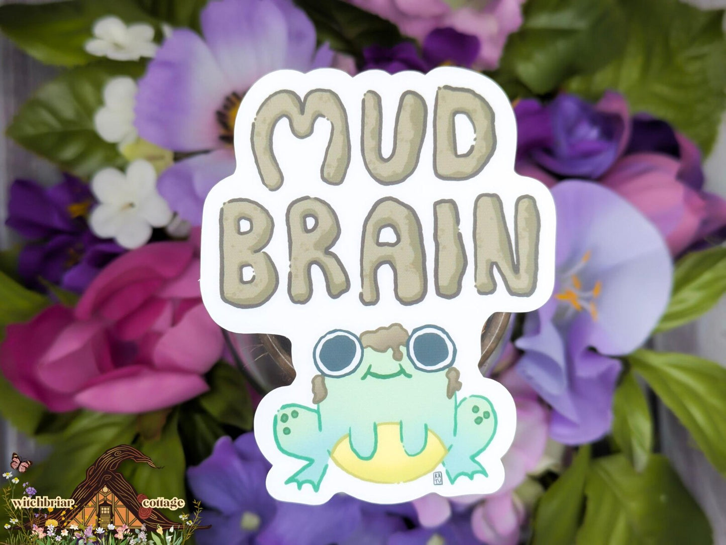 Mud Brain Frog Sticker