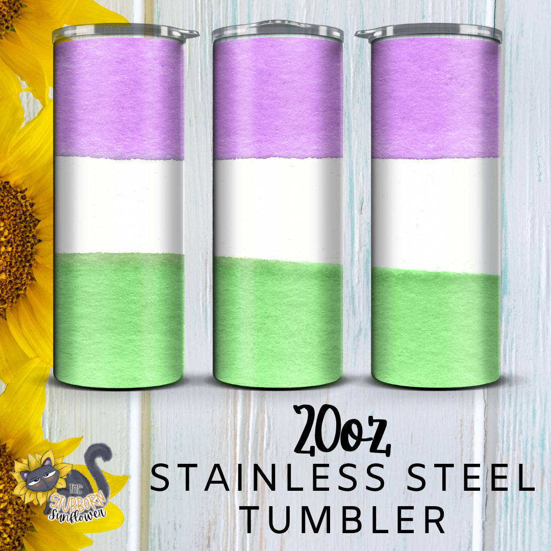 Pride Flags Watercolor 20 oz Tumbler