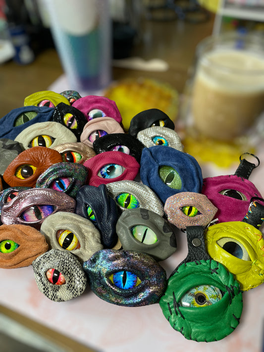 Leather Eye Pins