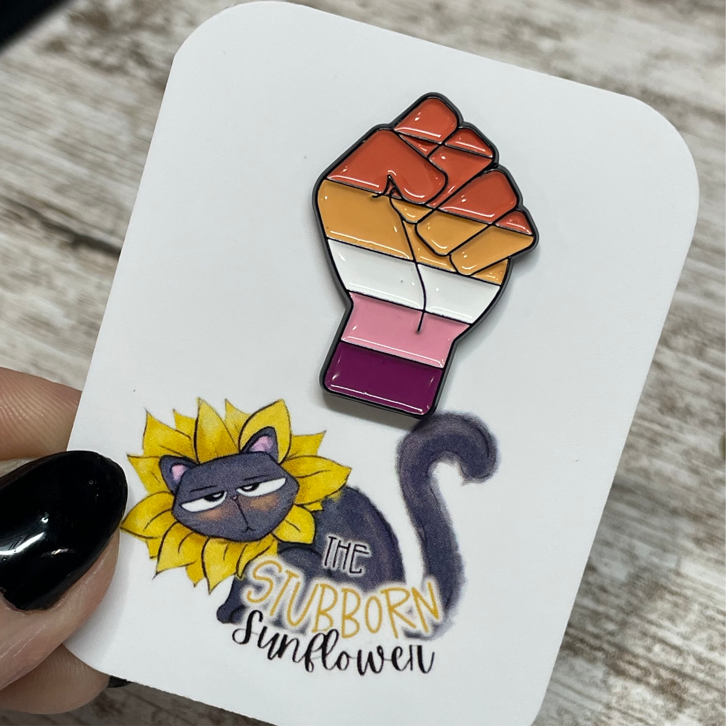 LGBT Flag Fist Pin