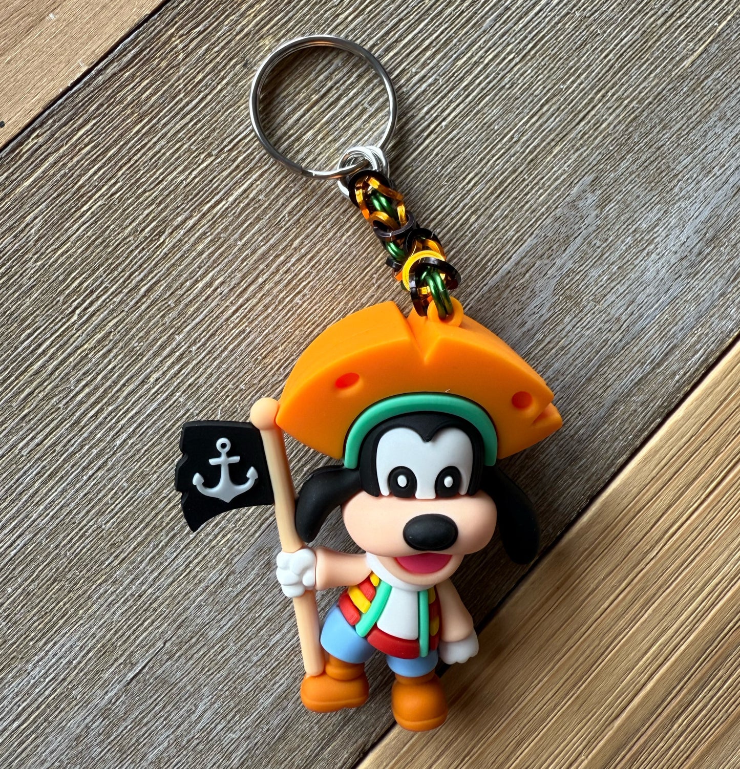 Pirate Character Chainmaille Keychains