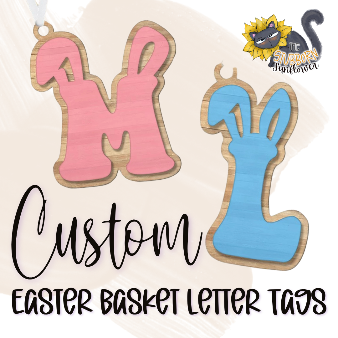 Custom Easter Letter Tags