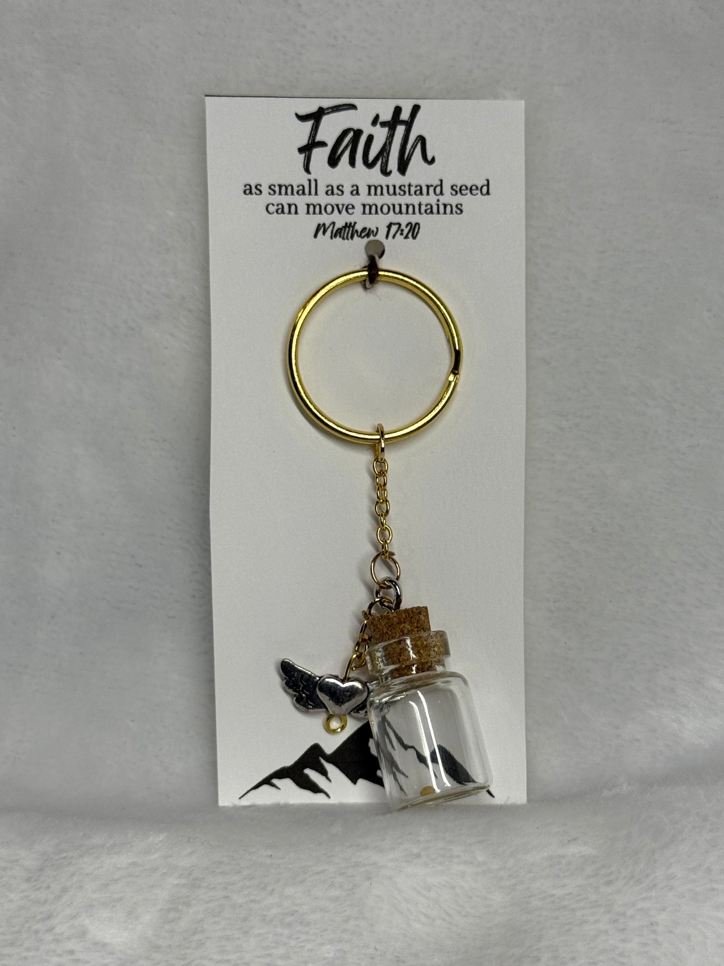 Mustard Seed Keychain