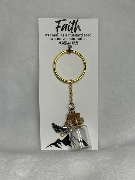 Mustard Seed Keychain