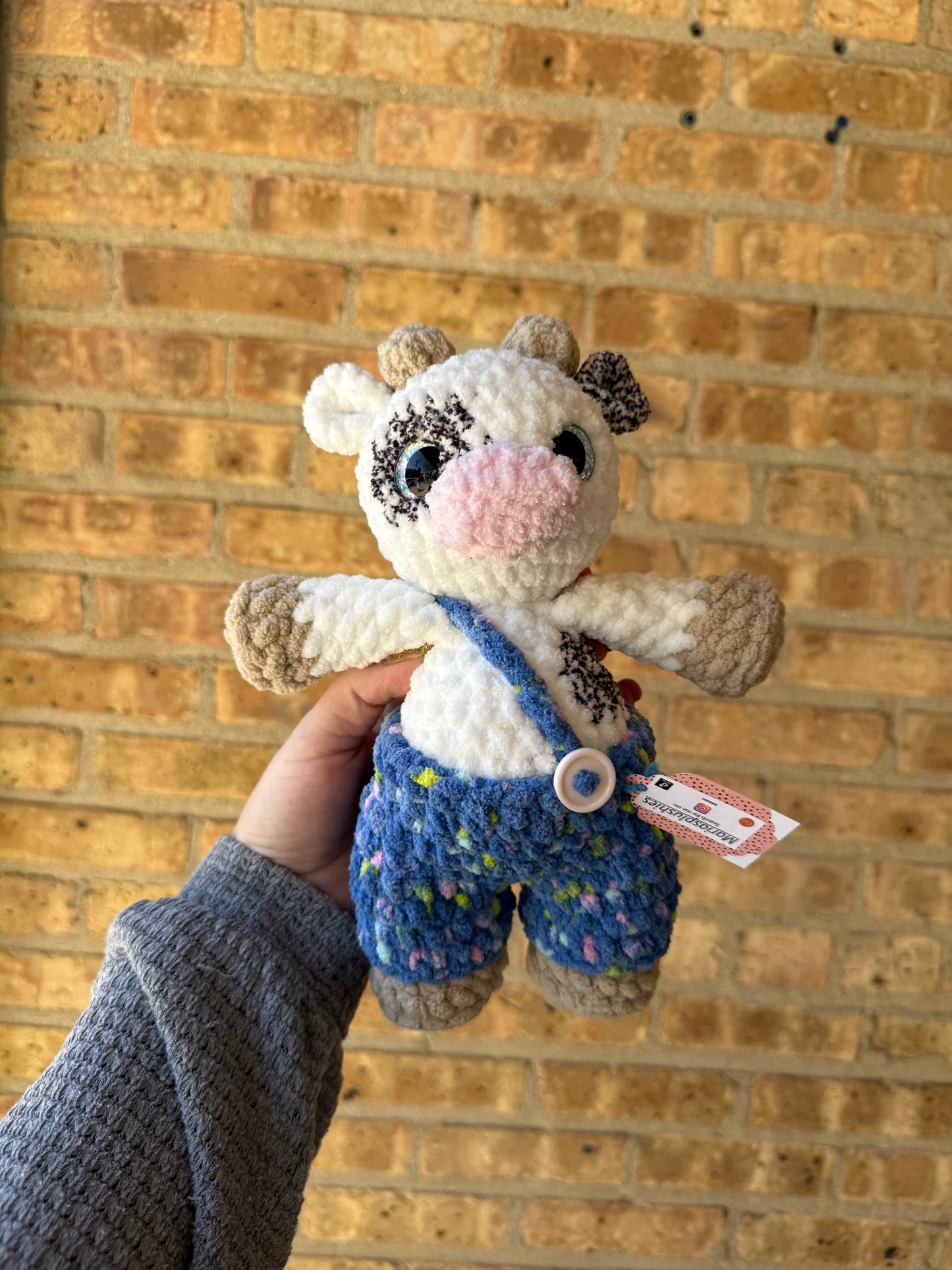 Crochet Plush Cow