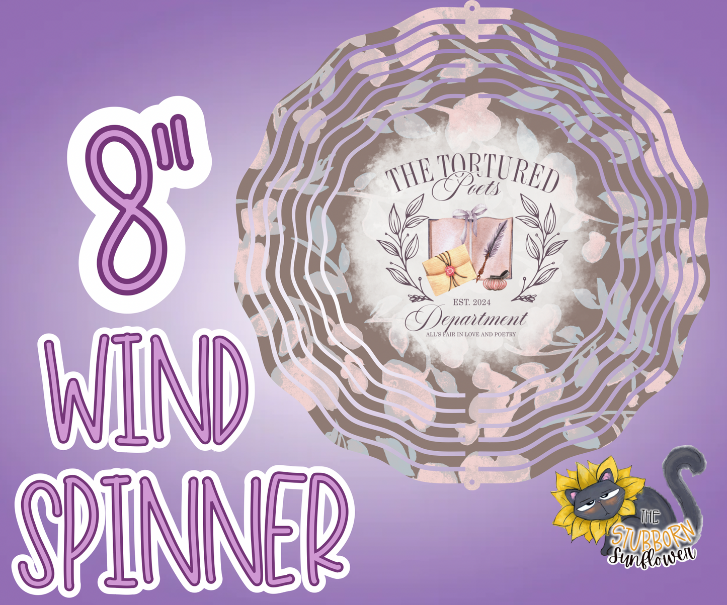 Tortured Poets 8” Wind Spinner