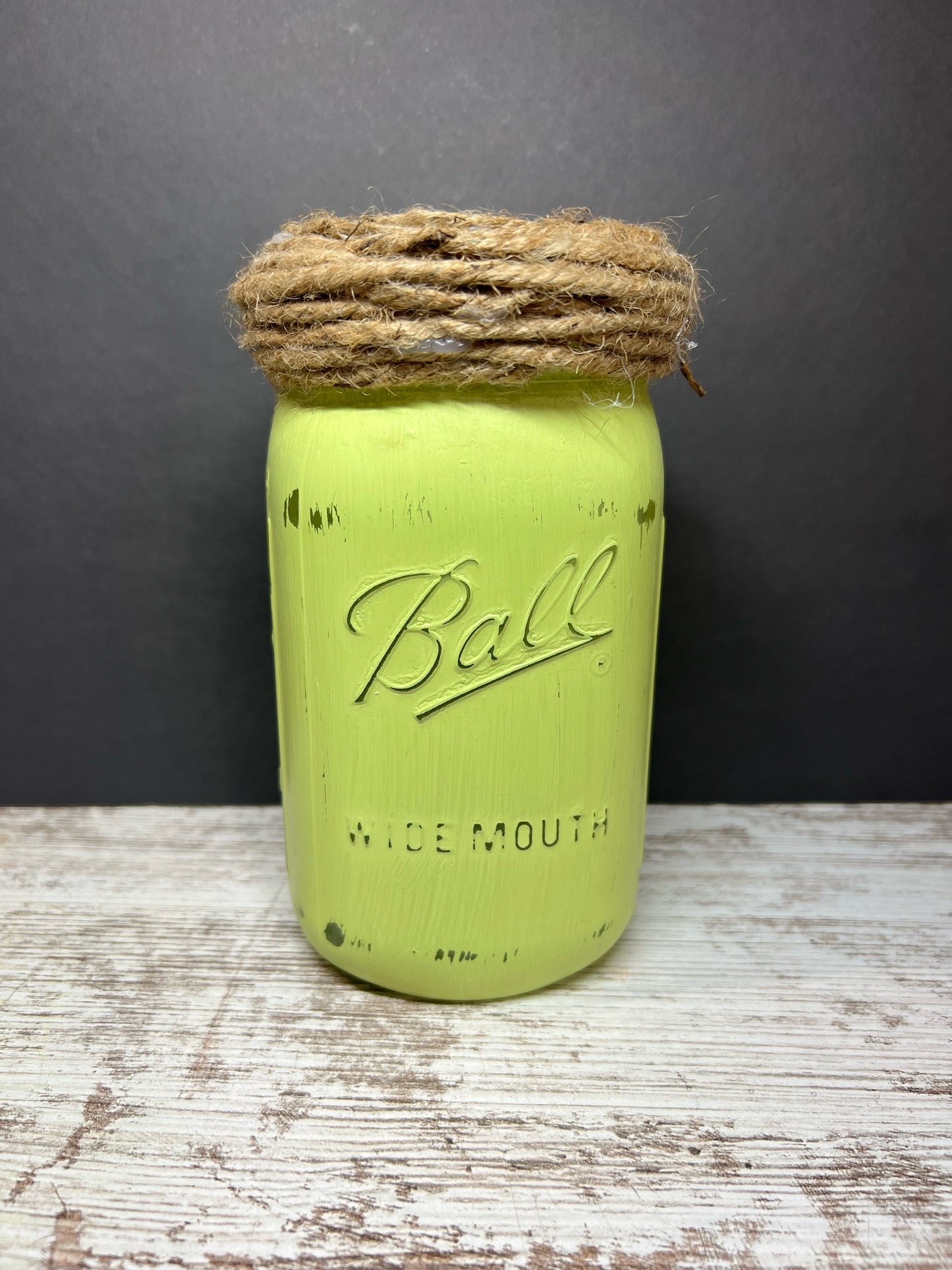 Rustic Mason Jar Vases