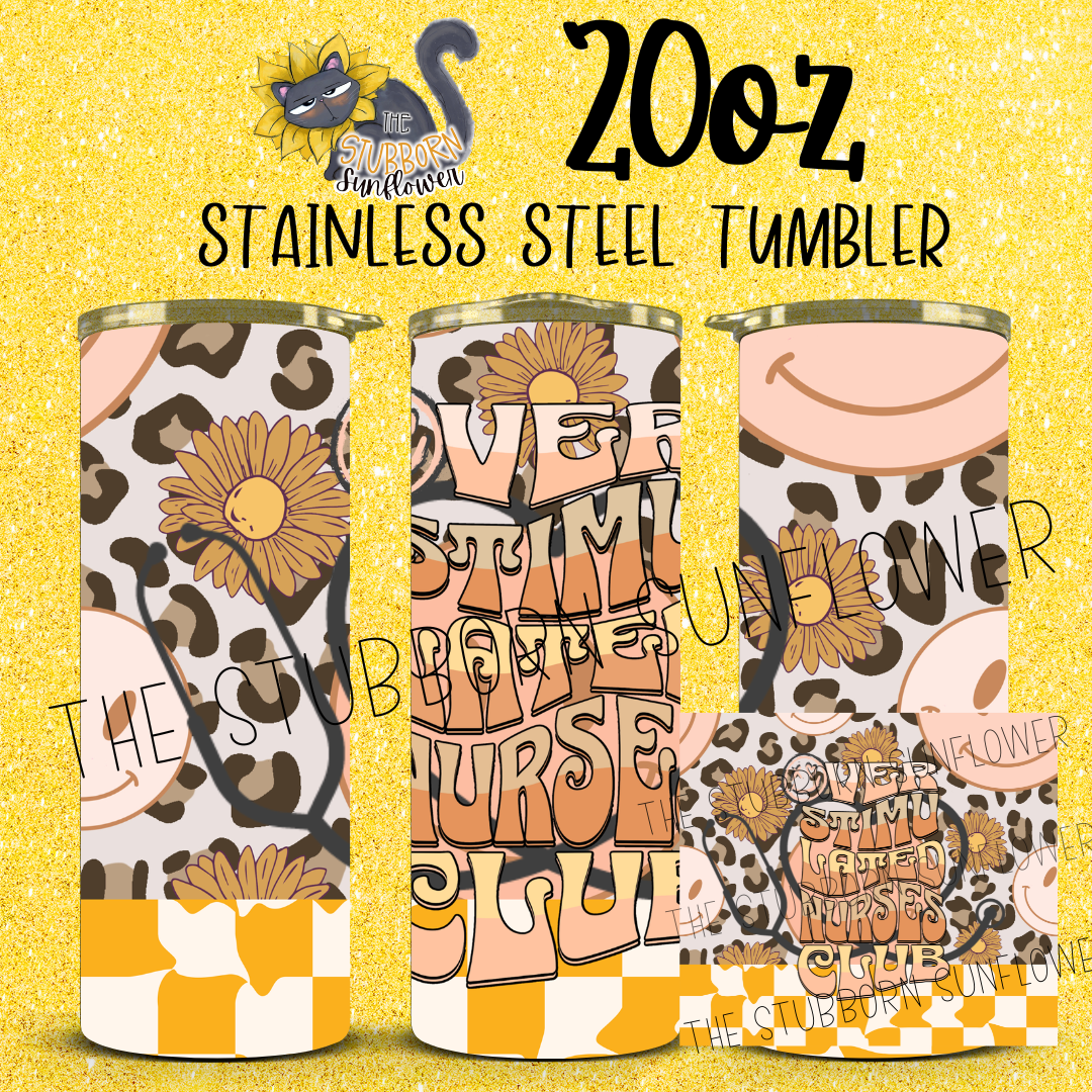 Overstimulated Nurse Club 20 oz Tumbler