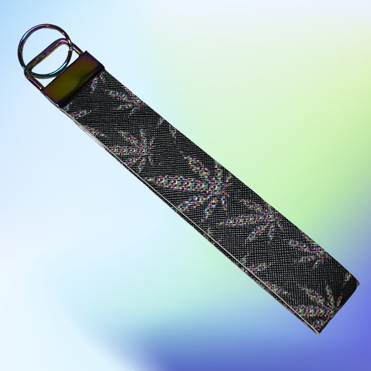 420 Leaf Faux Leather Wristlet