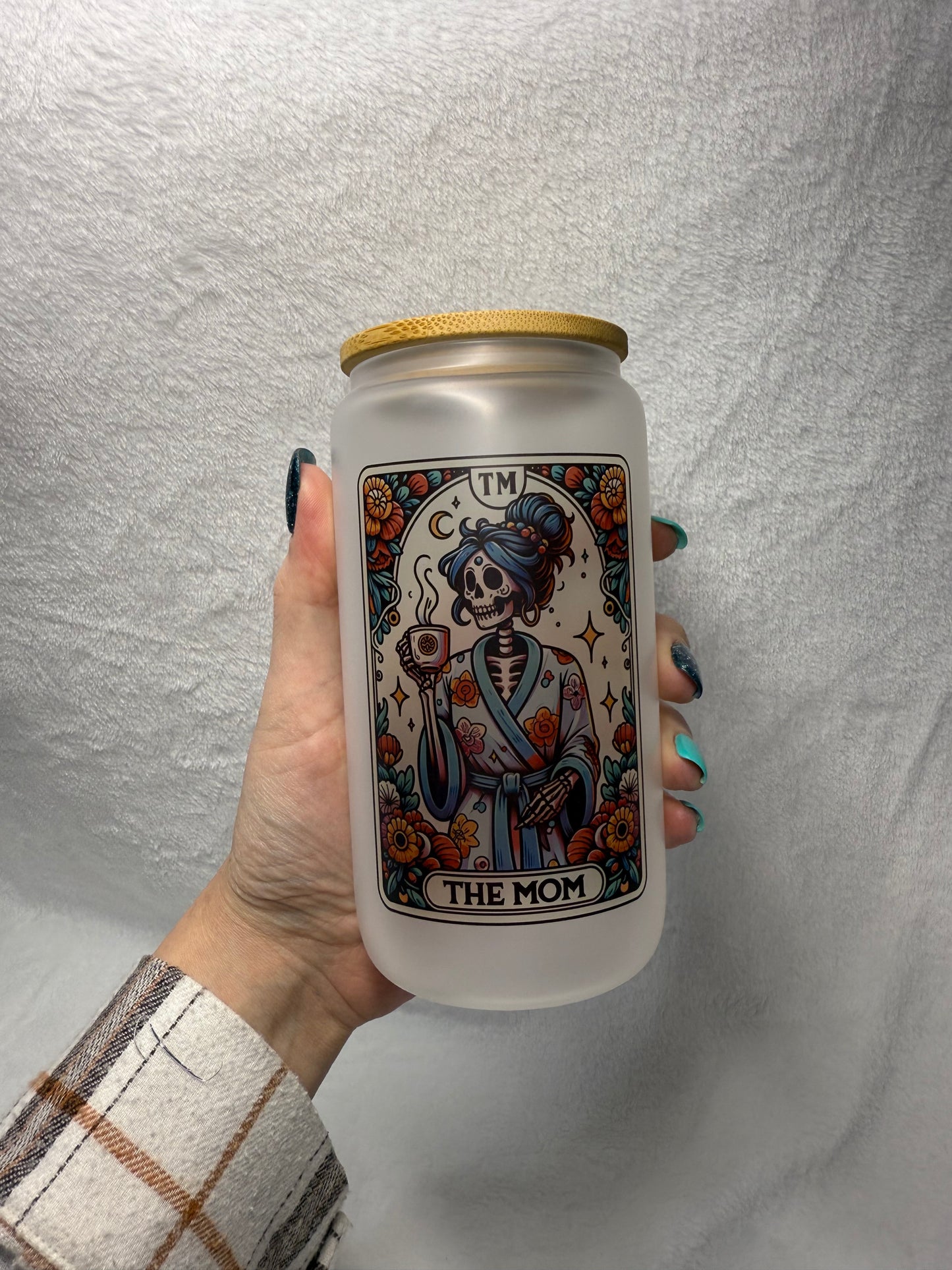 The Mom Tarot Glass Tumbler