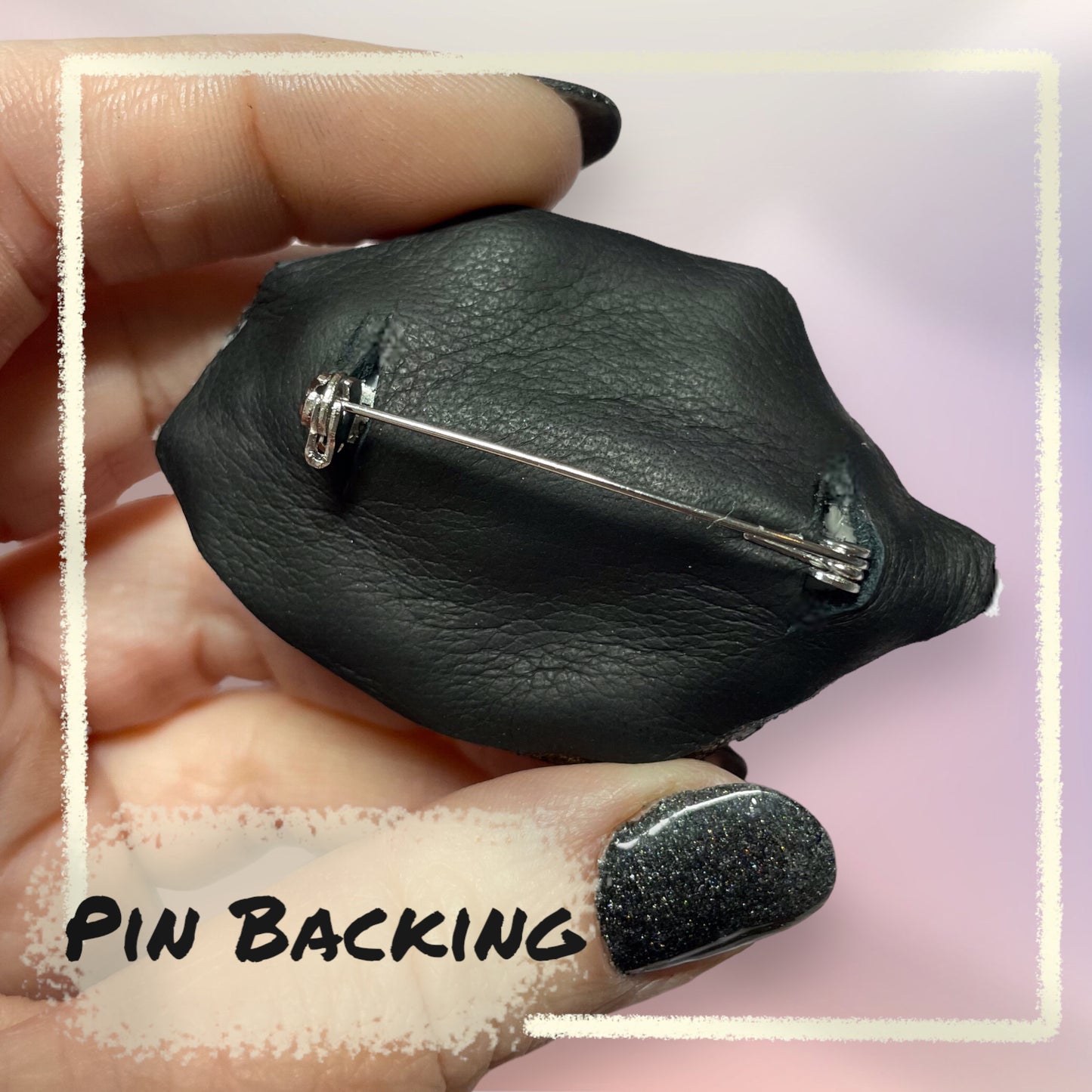Leather Eye Pins