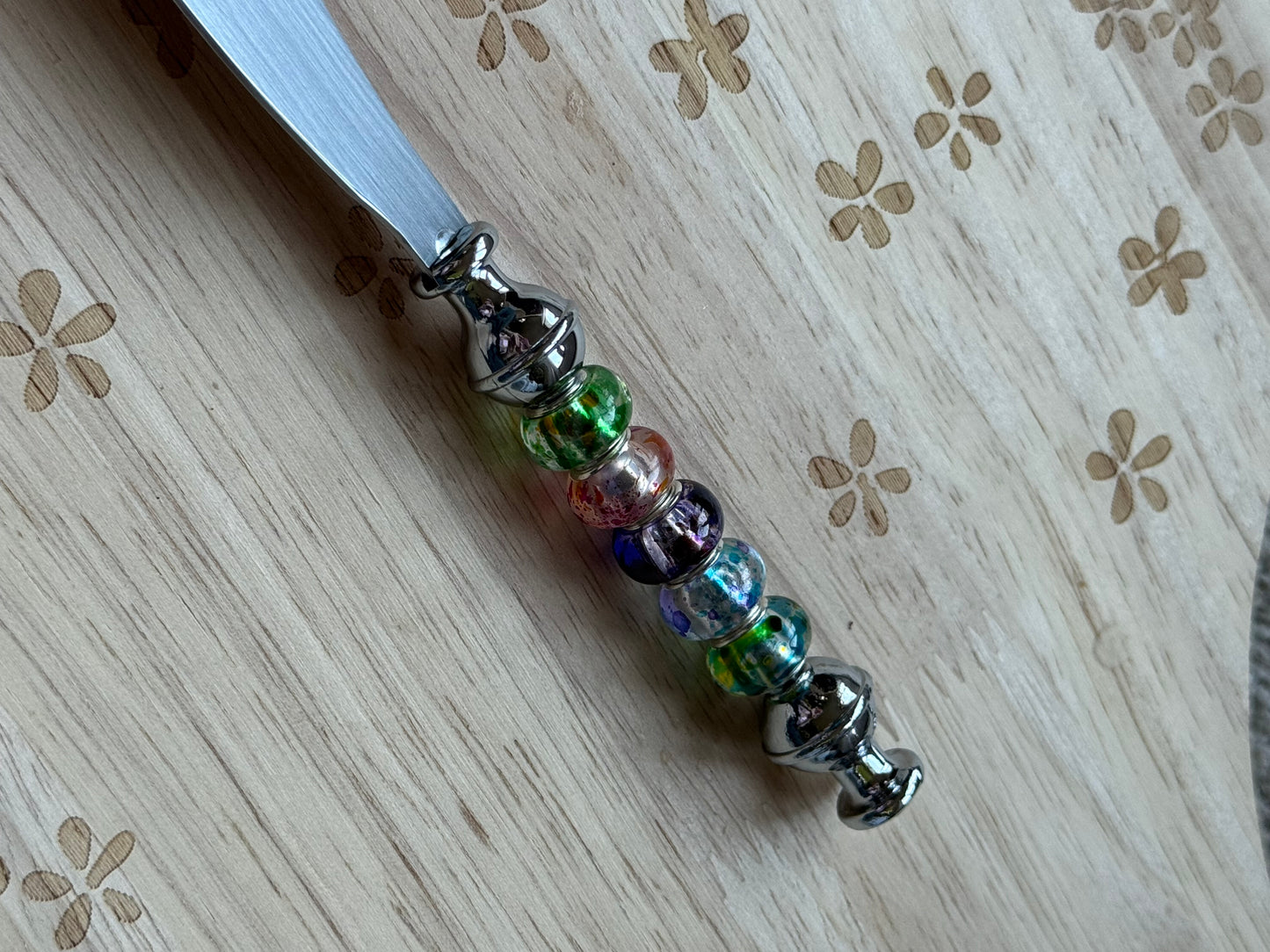Beaded Cheese Knives