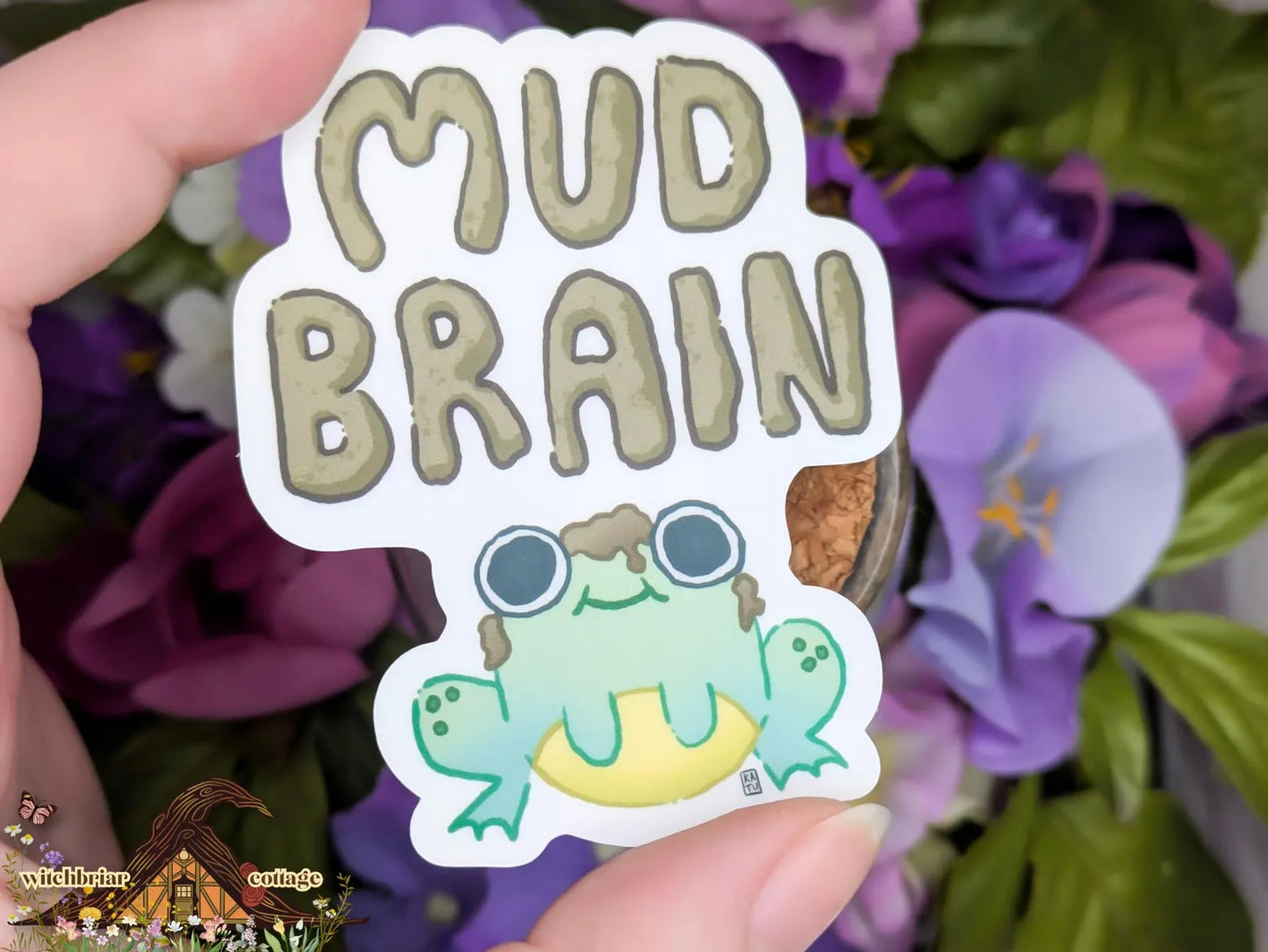 Mud Brain Frog Sticker