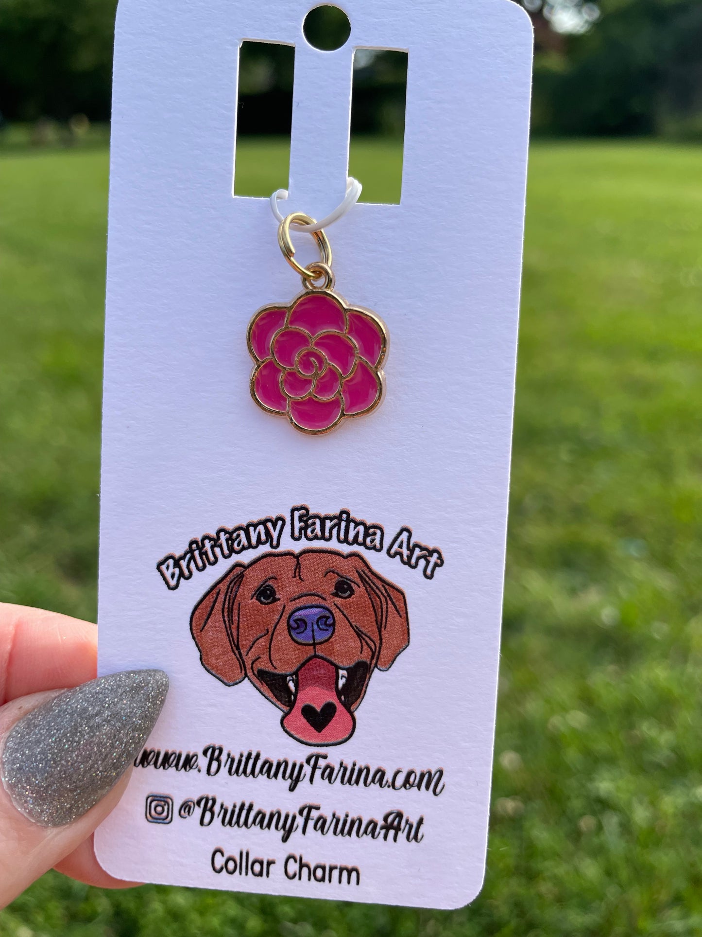 Flower Collar Charms || Doggy Bling || Bag Accessories