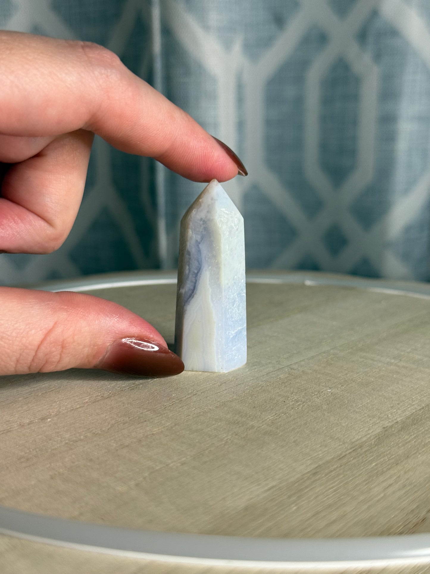 Blue Lace Agate Tower