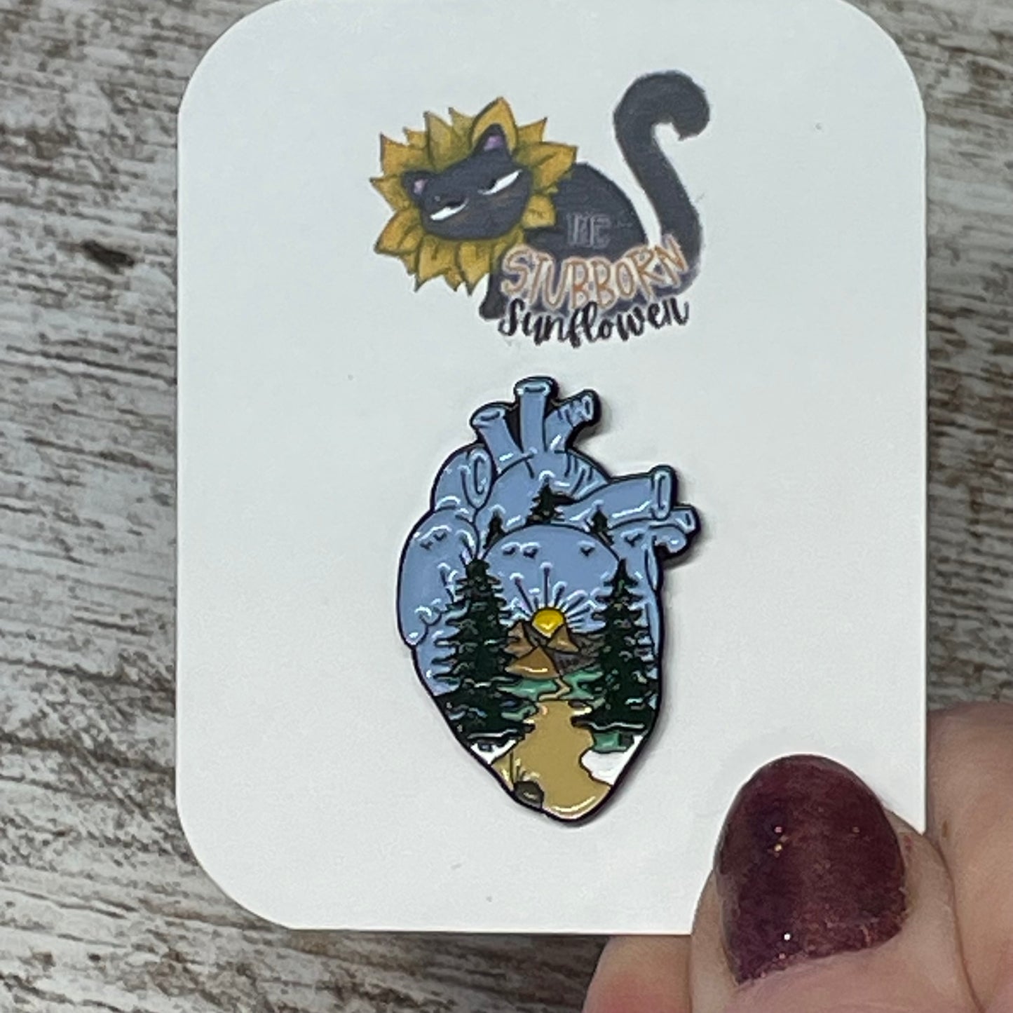 Artistic Anatomical Heart Pins