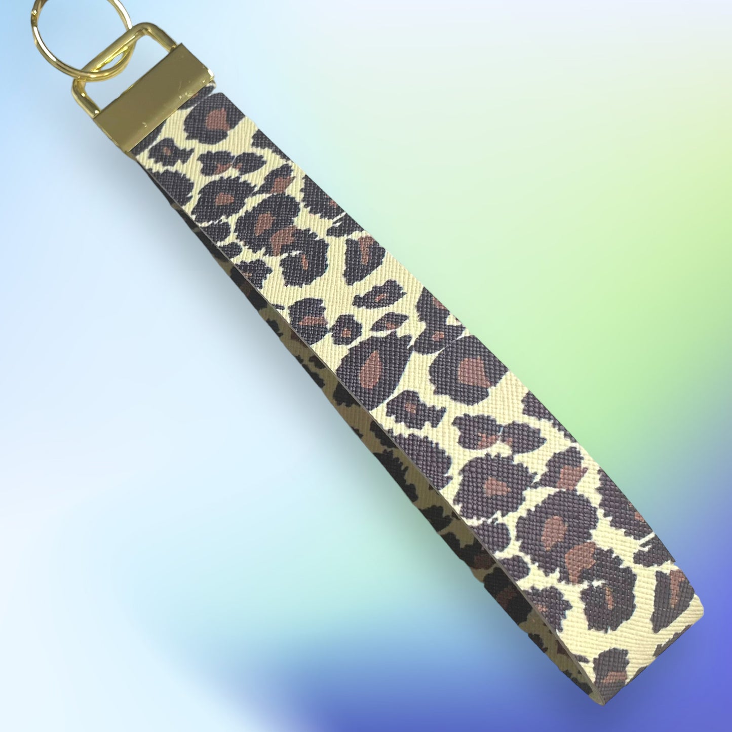 Animal Print Faux Leather Wristlet