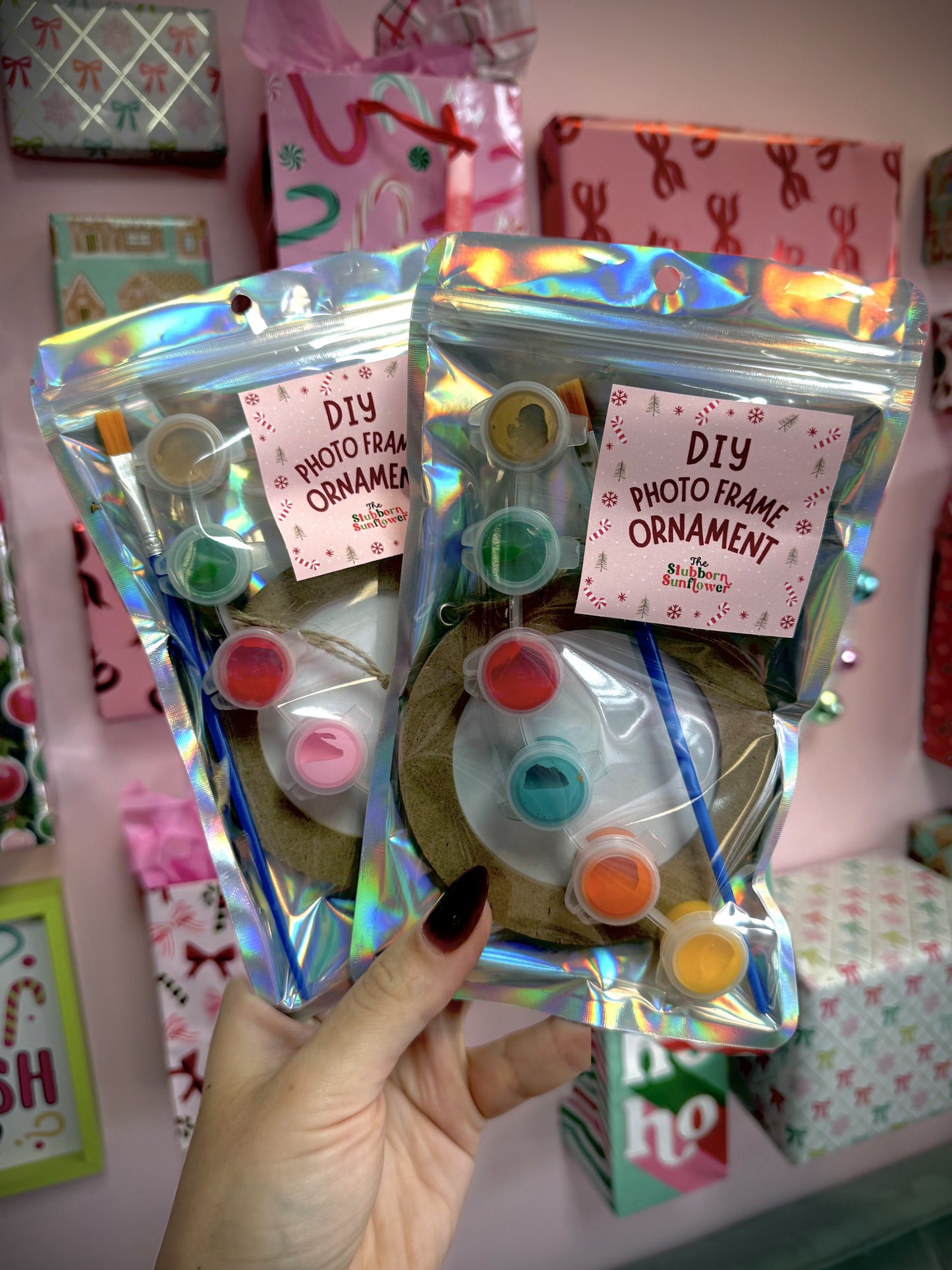 DIY Photo Ornament Paint Kits