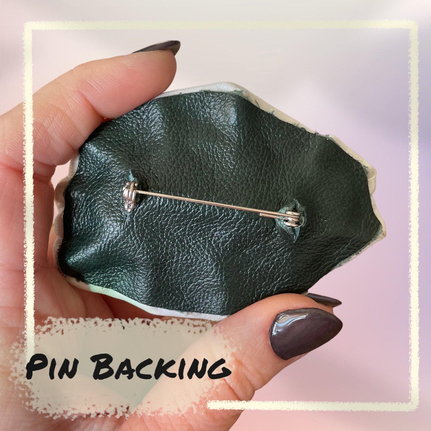 Leather Eye Pins