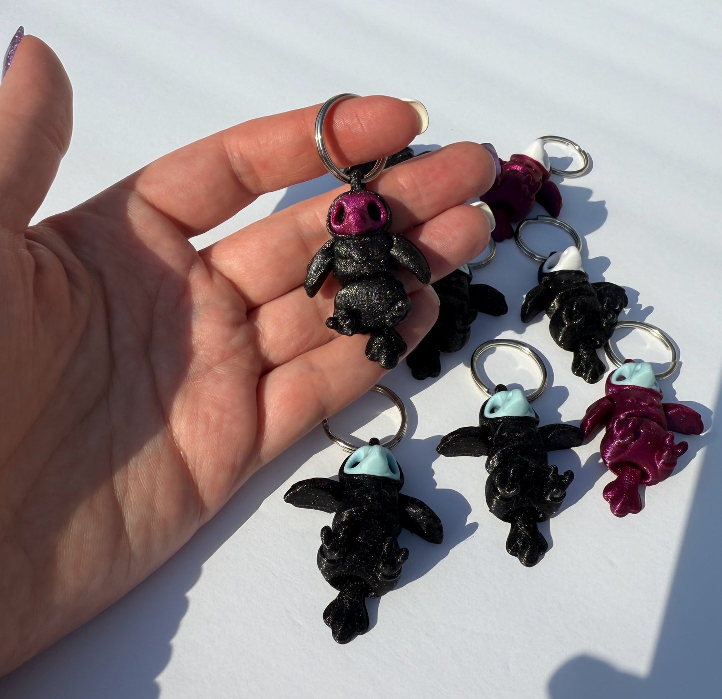 Crow Keychains / 3D Printed