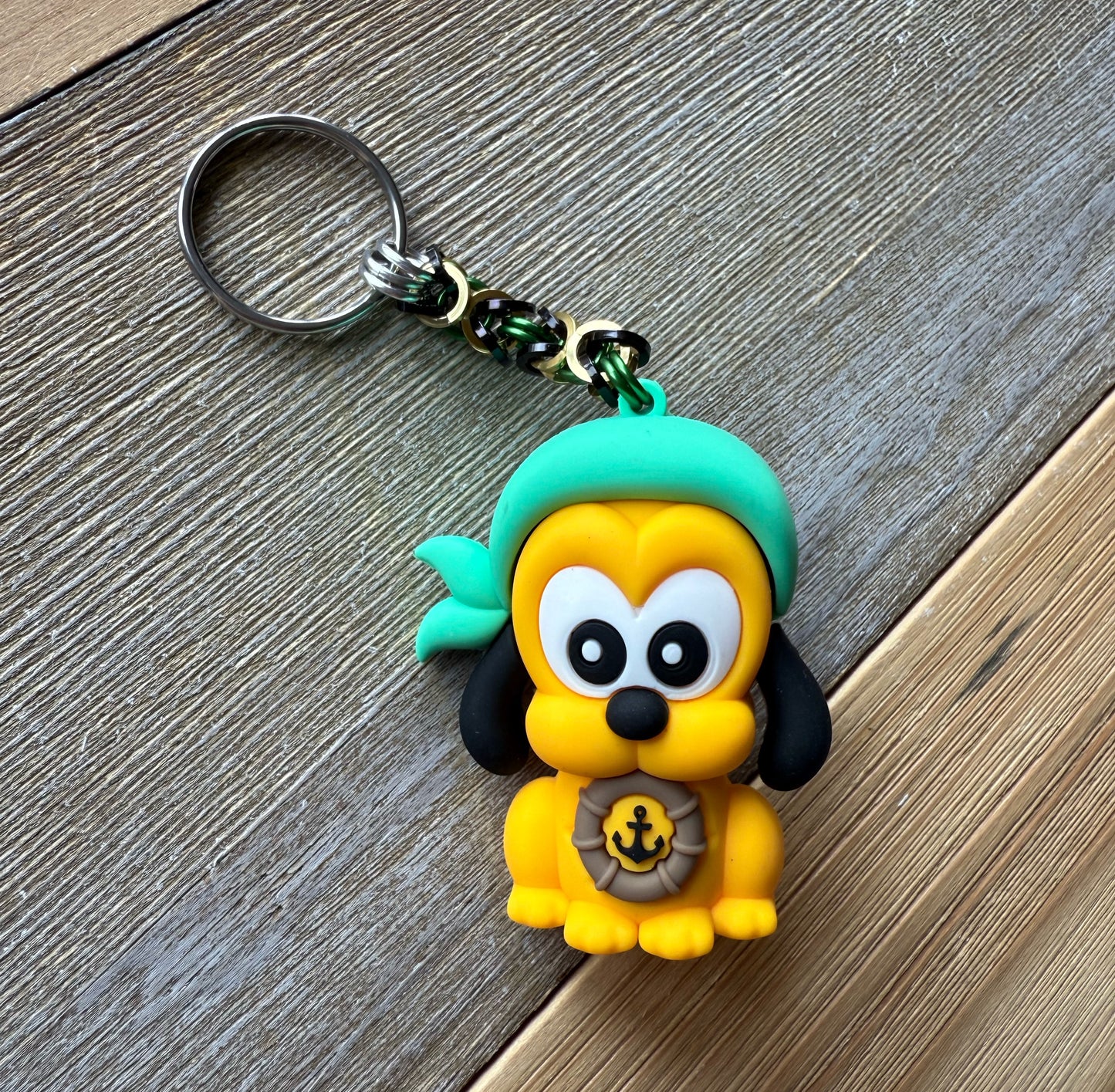 Pirate Character Chainmaille Keychains