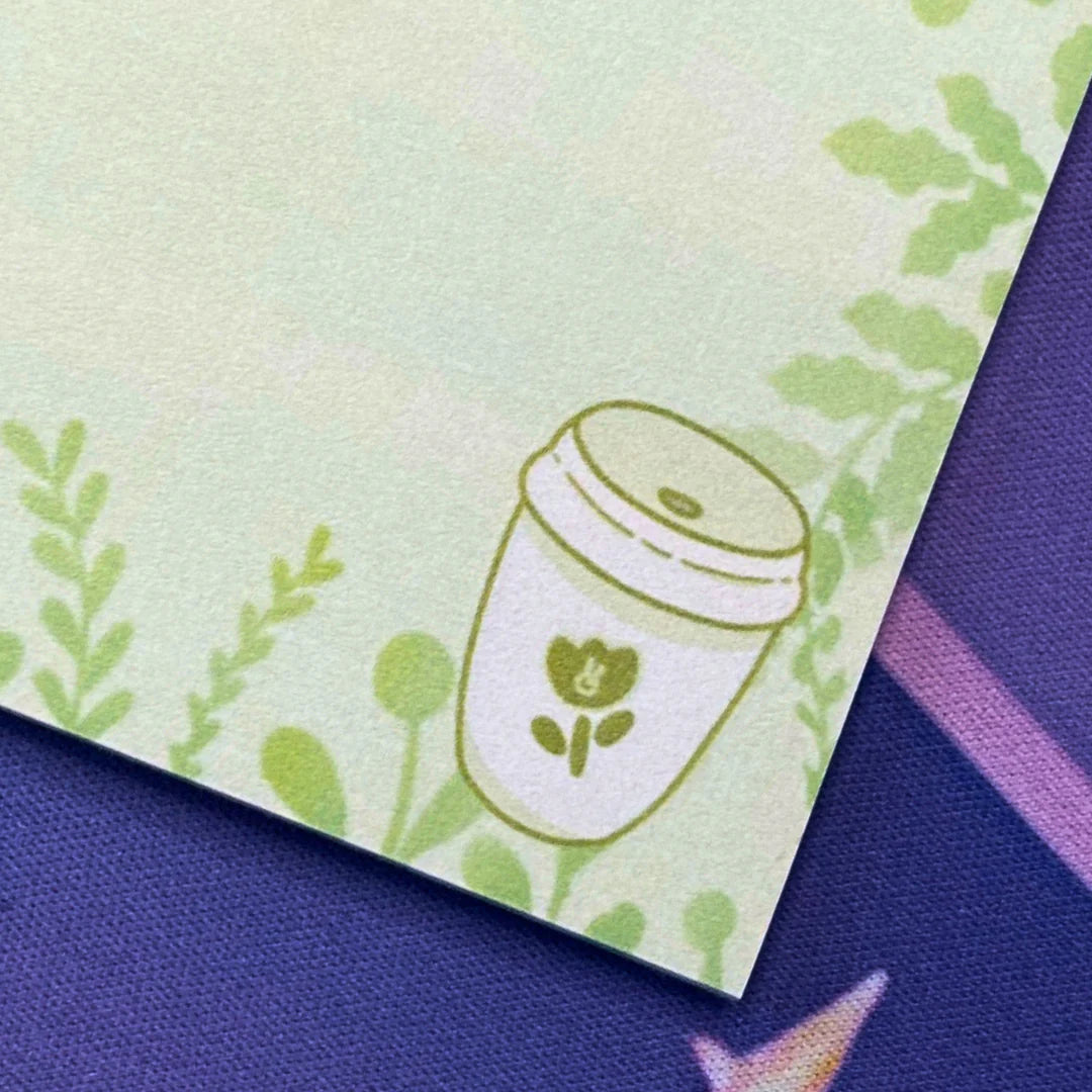 Matcha Leaves Sticky Notes