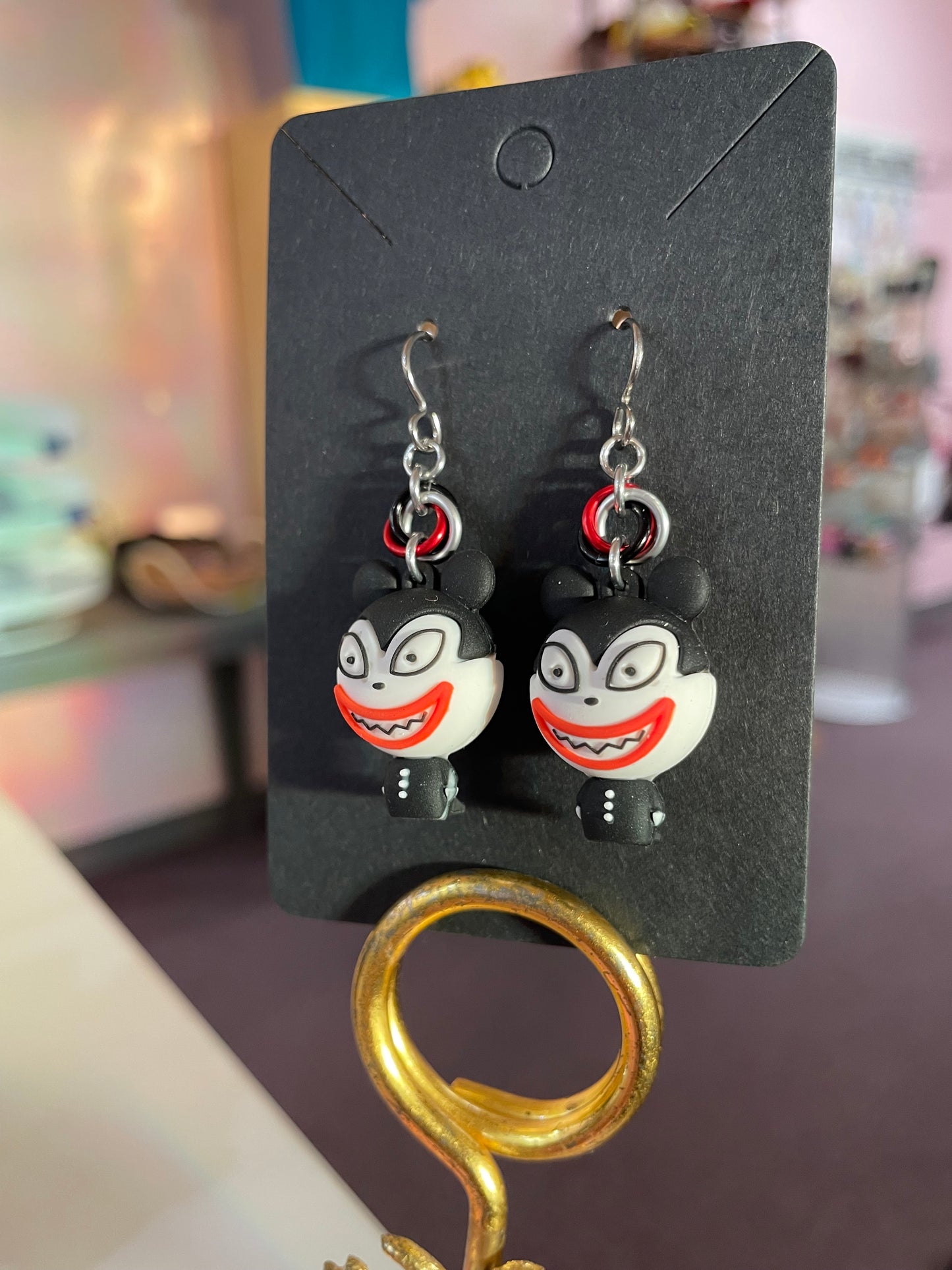 Nightmare Character Earrings || Handcrafted Chainmaille