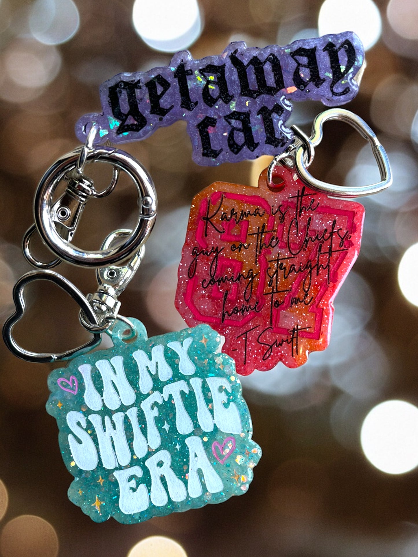 Resin Swiftie Keychains