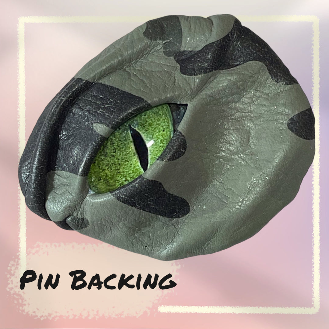 Leather Eye Pins