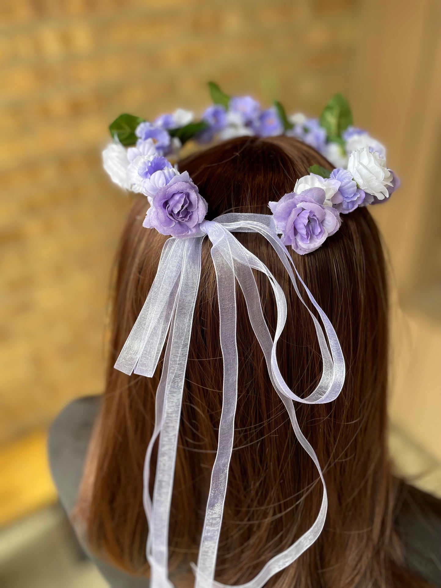 Purple Petals Flower Crown - Youth