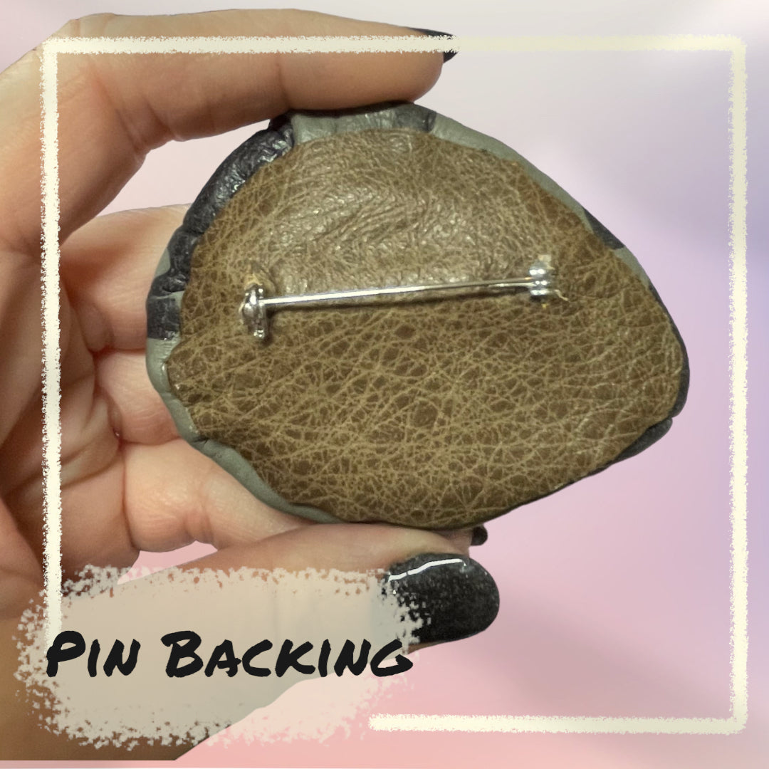 Leather Eye Pins