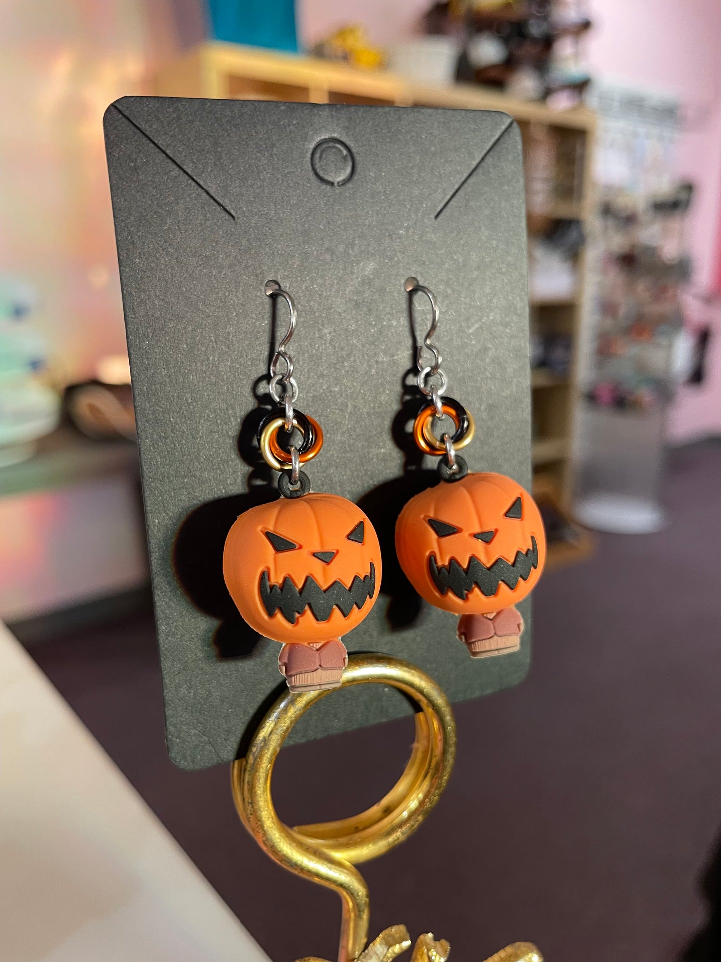 Nightmare Character Earrings || Handcrafted Chainmaille