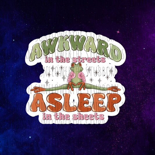 Awkward In The Streets Sticker