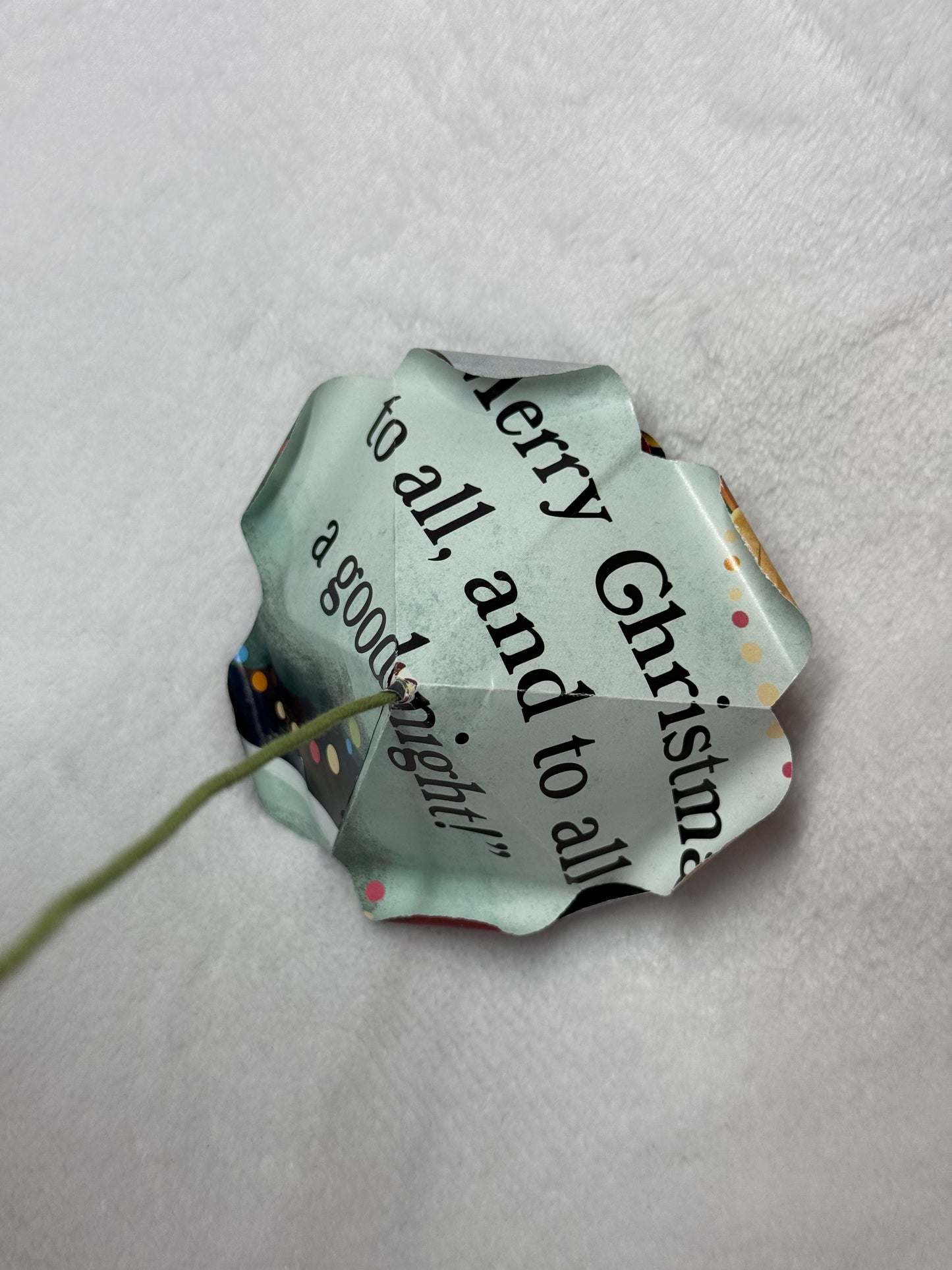 ‘Twas The Night Before Christmas Paper Rose