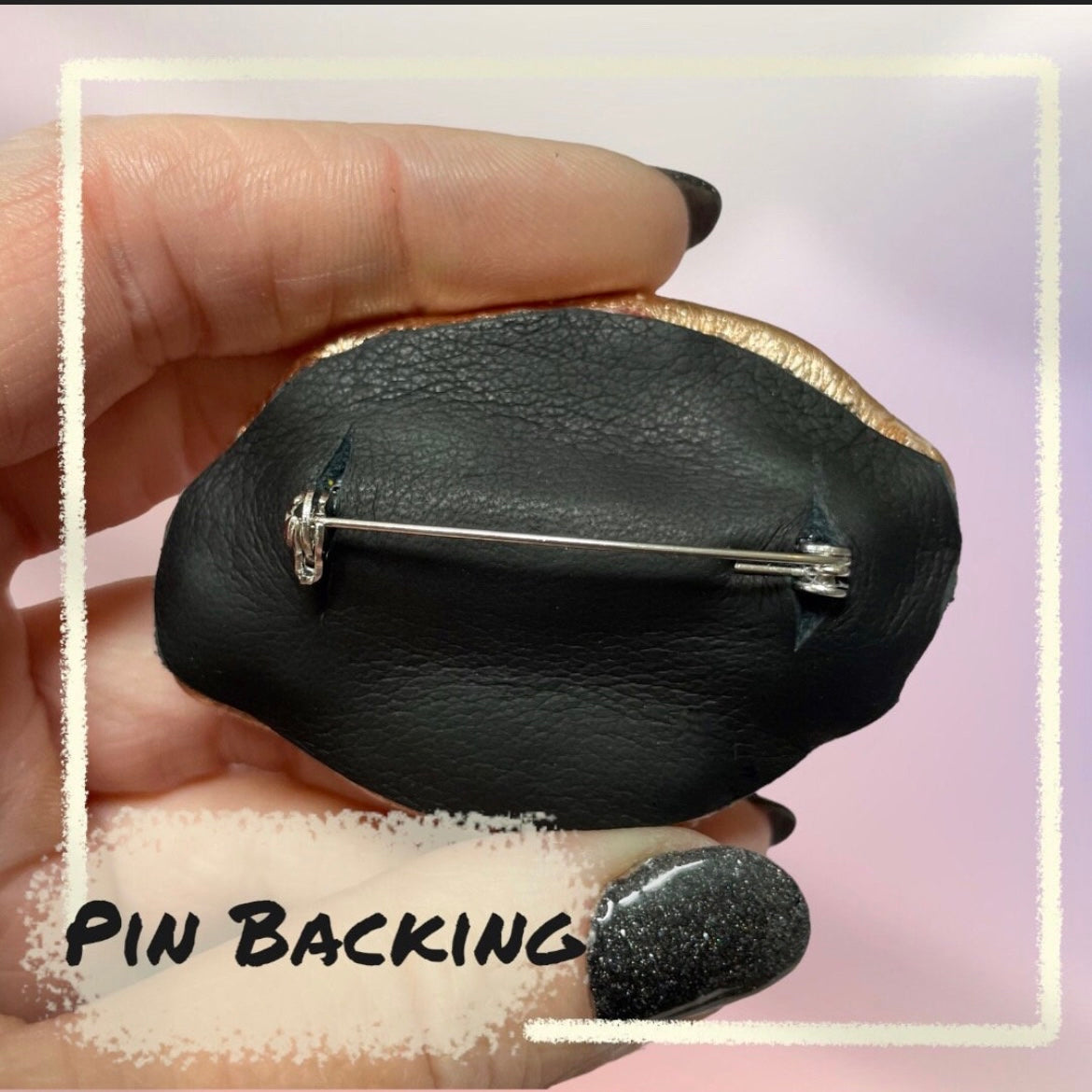 Leather Eye Pins