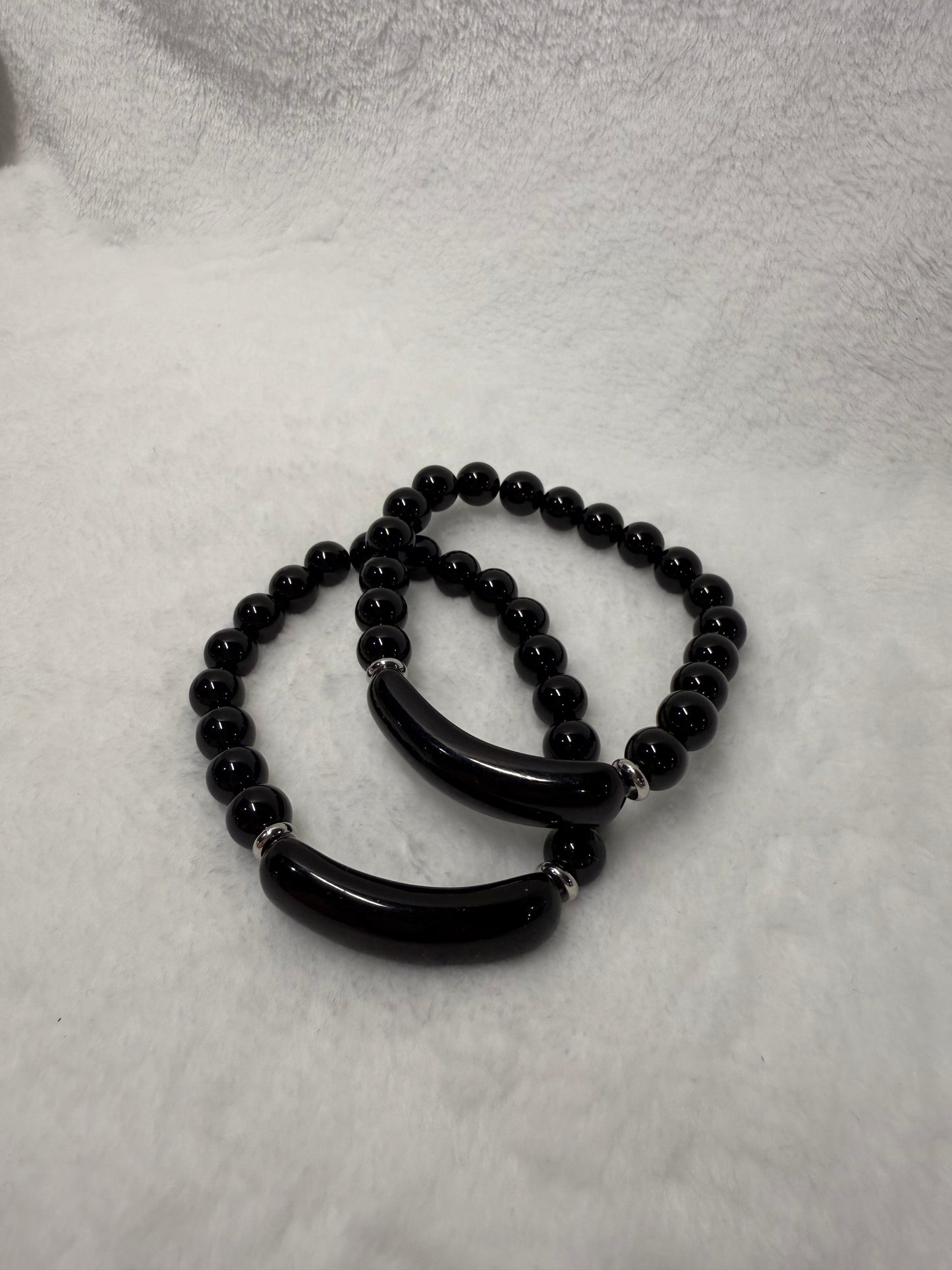 Crystal Beaded Bar Bracelets