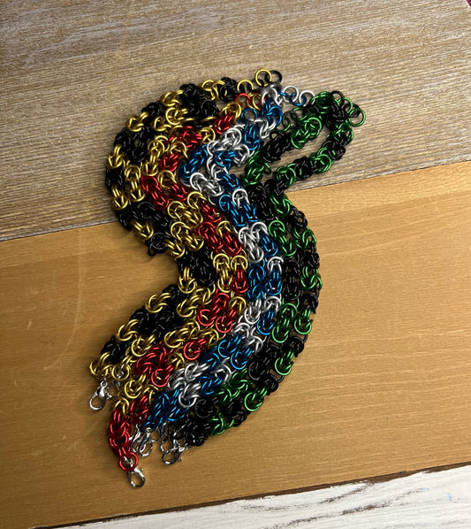 House Colors || Wizardry || Handcrafted Chainmaille Bracelet