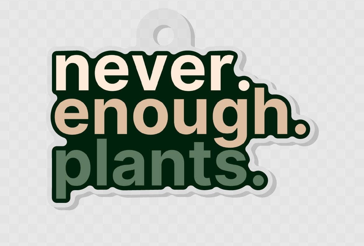 Never enough plants keychain • Ombré