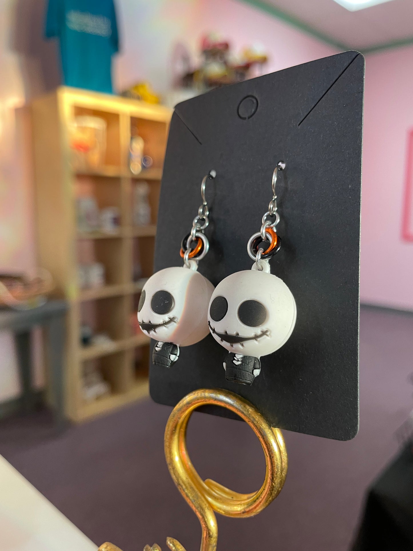 Nightmare Character Earrings || Handcrafted Chainmaille
